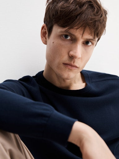 Pulls navy Selected HOMME