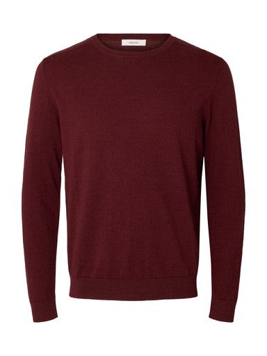Pulls bordeaux Selected HOMME