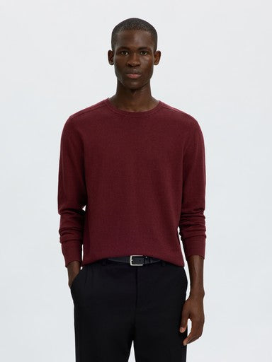 Pulls bordeaux Selected HOMME