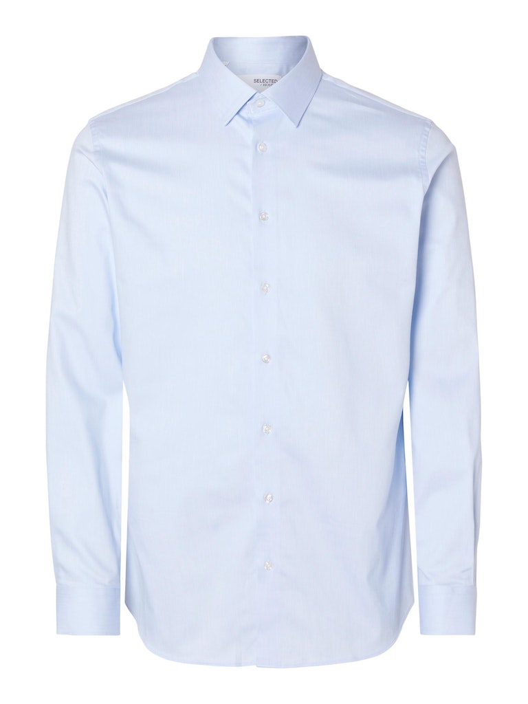 Hemden lange mouw blauw Selected HOMME