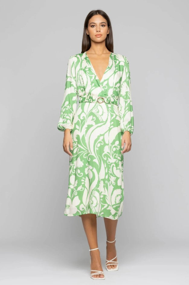 Jurken lange mouw multicolor Kocca