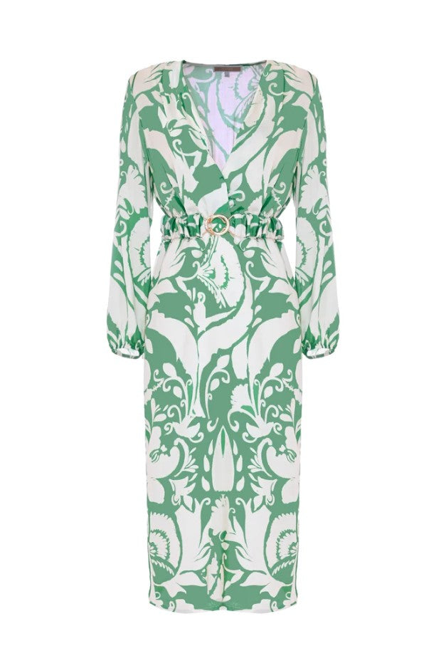 Jurken lange mouw multicolor Kocca