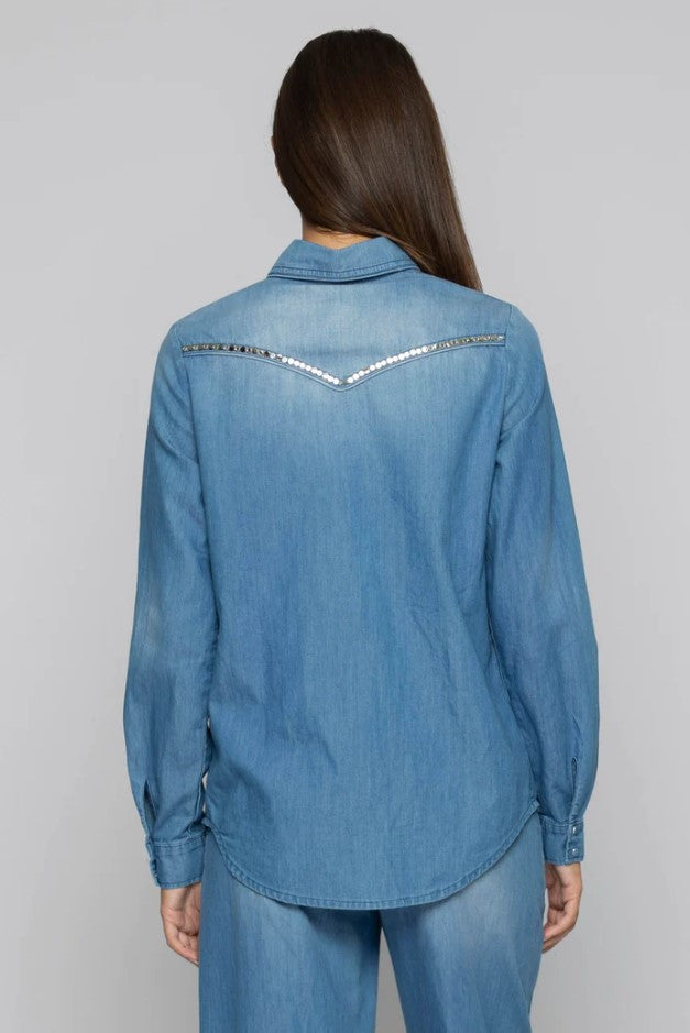 Blouses lange mouw blauw Kocca