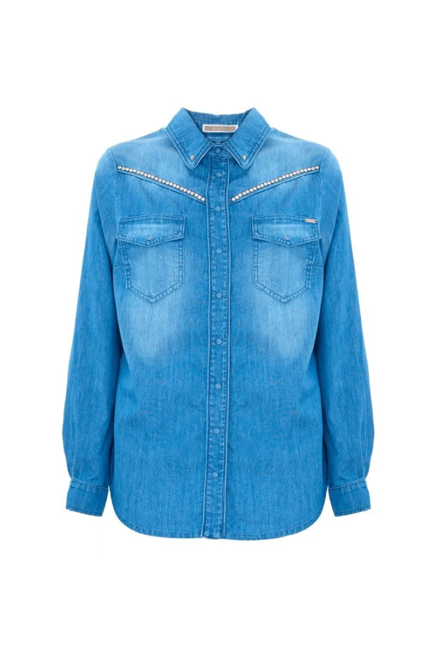 Blouses lange mouw blauw Kocca
