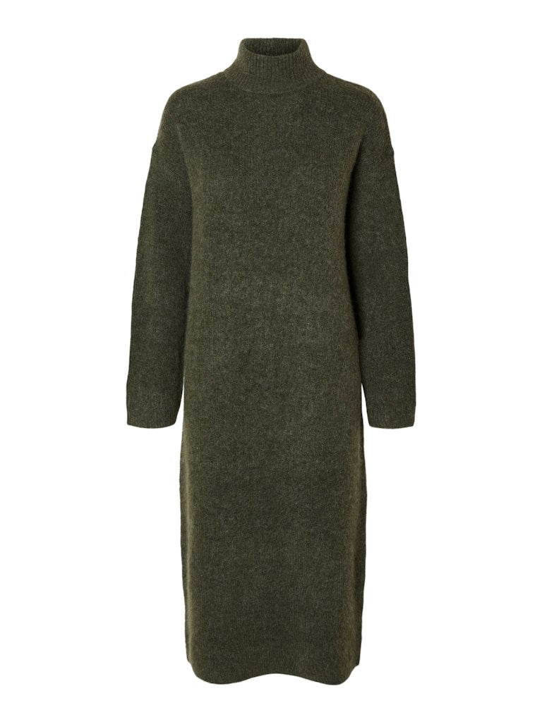 Jurken lange mouw groen Selected FEMME