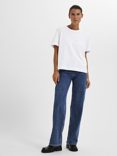 T-shirts korte mouw wit Selected FEMME