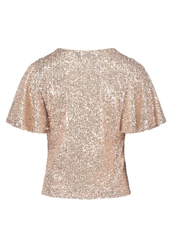 Blouses korte mouw beige Vera Mont