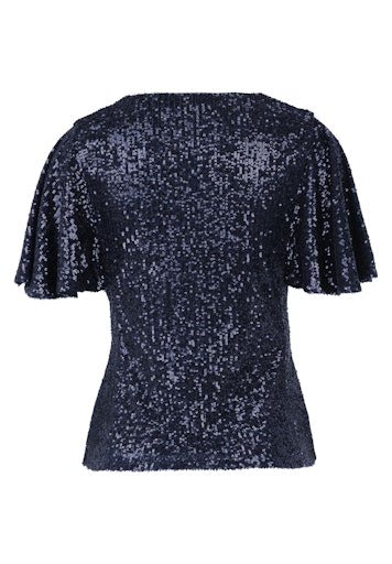 Blouses korte mouw blauw Vera Mont