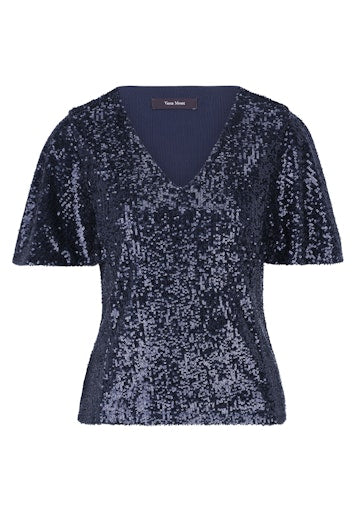 Blouses korte mouw blauw Vera Mont