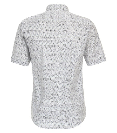 Hemden korte mouw blauw Casa Moda