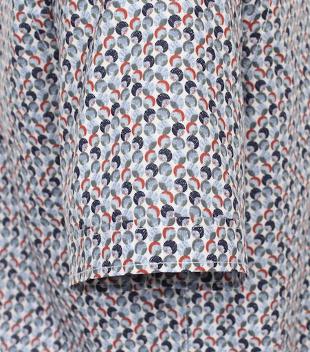 Hemden korte mouw blauw Casa Moda