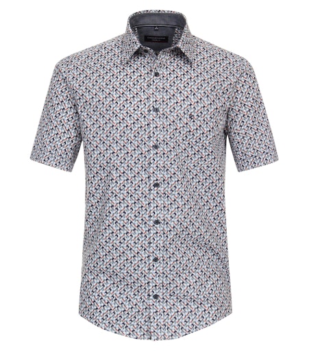 Hemden korte mouw blauw Casa Moda