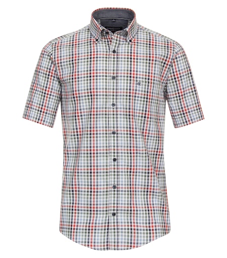 Hemden korte mouw rood Casa Moda