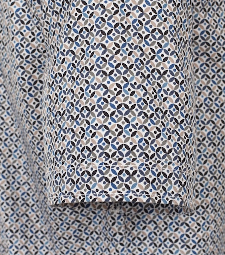 Hemden korte mouw blauw Casa Moda