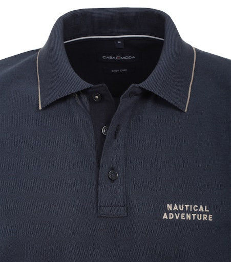 Polo's korte mouw blauw Casa Moda