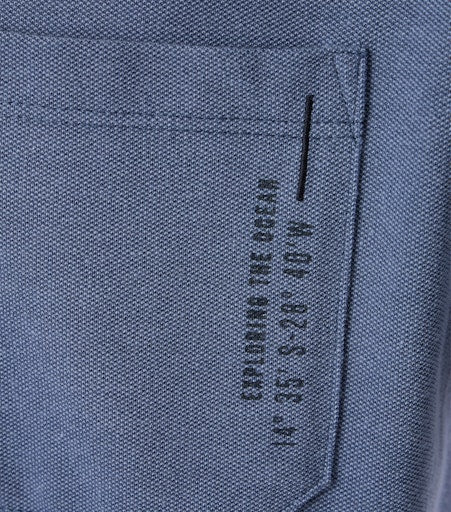 Polo's korte mouw blauw Casa Moda