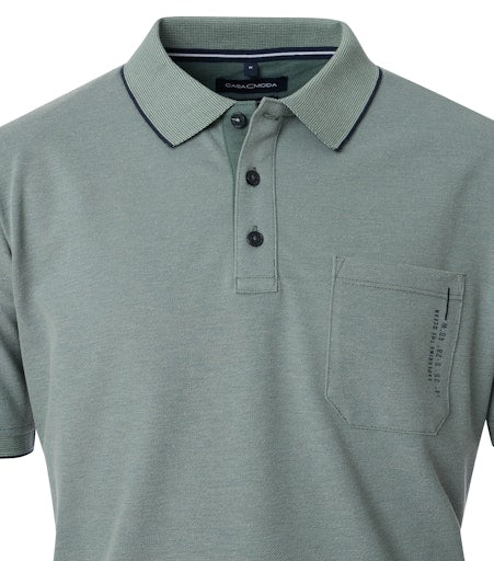 Polo's korte mouw groen Casa Moda
