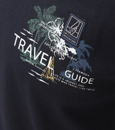 T-shirts korte mouw blauw Casa Moda