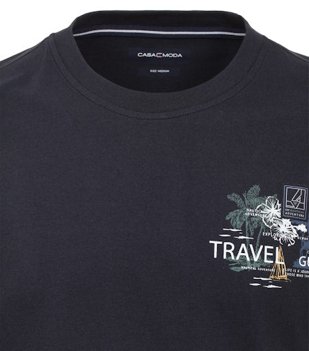 T-shirts korte mouw blauw Casa Moda