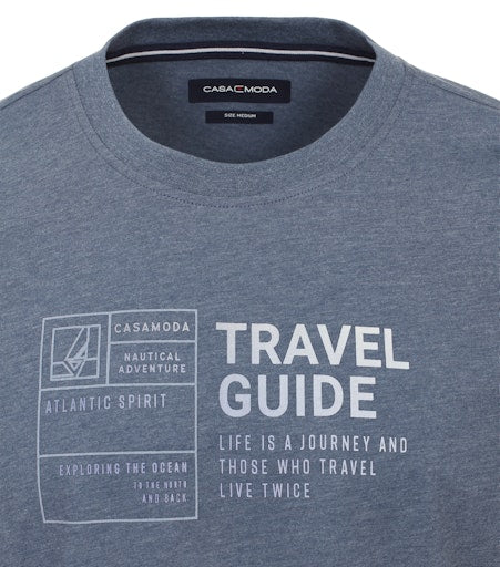 T-shirts korte mouw blauw Casa Moda