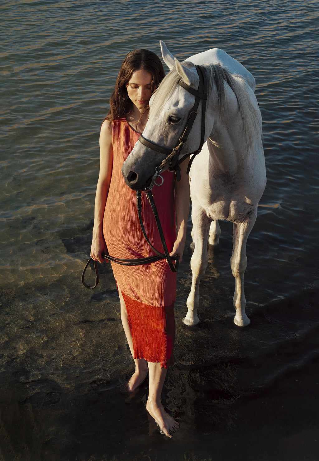 Jurken zonder mouw rood Xandres