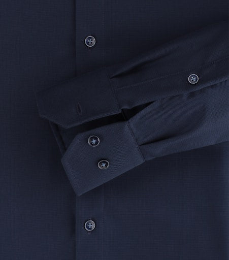 Hemden lange mouw navy VENTI