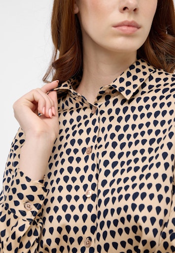 Blouses lange mouw blauw ETERNA