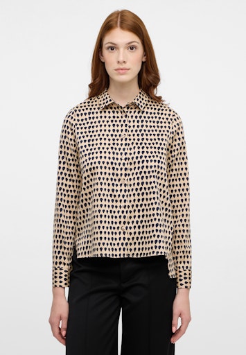 Blouses lange mouw blauw ETERNA