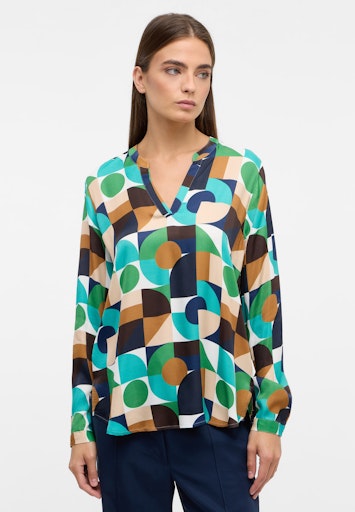 Blouses lange mouw groen ETERNA