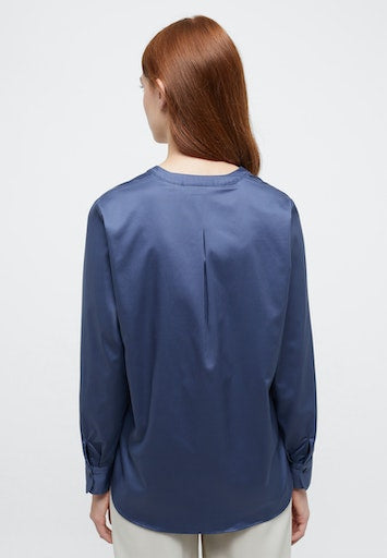 Blouses lange mouw blauw ETERNA