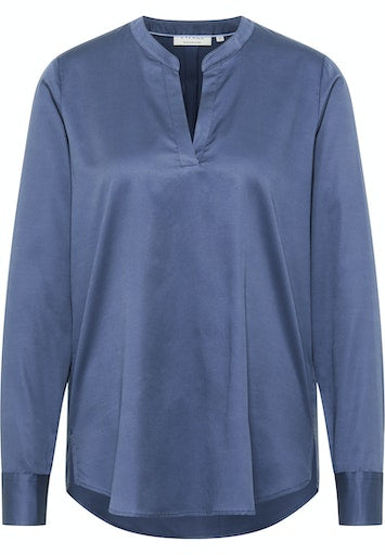 Blouses lange mouw blauw ETERNA