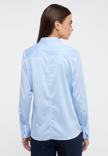 Blouses lange mouw blauw ETERNA