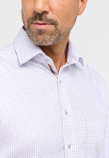 Hemden lange mouw blauw ETERNA