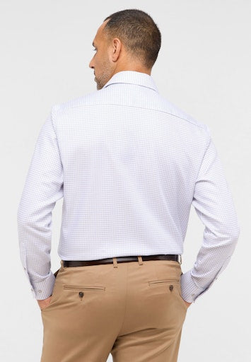 Hemden lange mouw blauw ETERNA