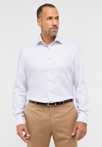 Hemden lange mouw blauw ETERNA