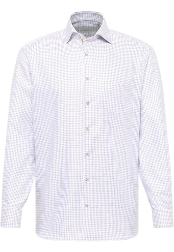 Hemden lange mouw blauw ETERNA