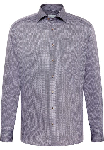 Hemden lange mouw blauw ETERNA