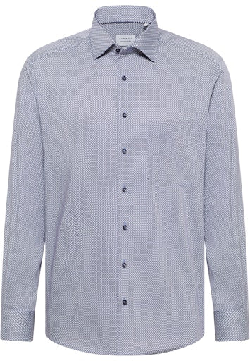 Hemden lange mouw blauw ETERNA