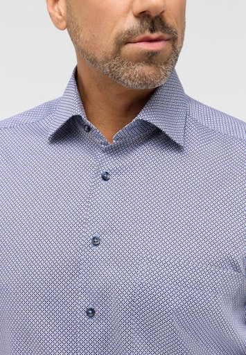 Hemden lange mouw blauw ETERNA