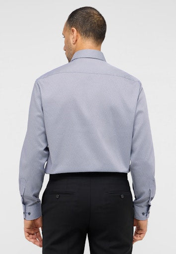 Hemden lange mouw blauw ETERNA