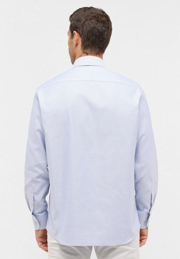 Hemden lange mouw blauw ETERNA
