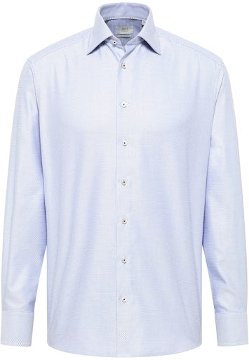 Hemden lange mouw blauw ETERNA