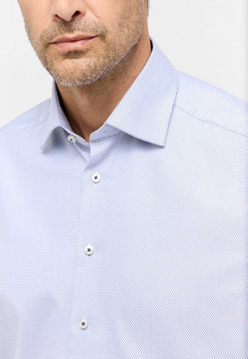 Hemden lange mouw blauw ETERNA