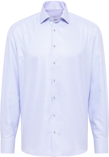 Hemden lange mouw blauw ETERNA