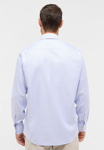 Hemden lange mouw blauw ETERNA