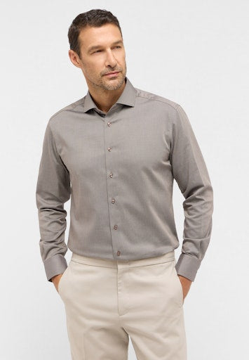 Hemden lange mouw beige ETERNA