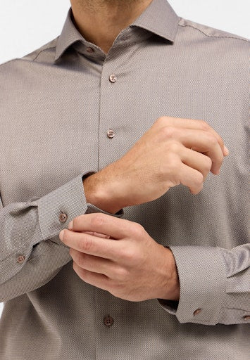 Hemden lange mouw beige ETERNA