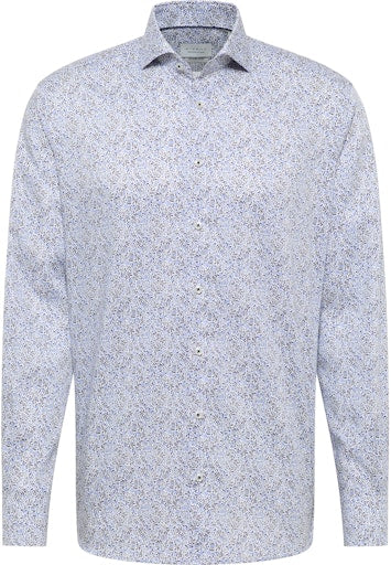 Hemden lange mouw blauw ETERNA