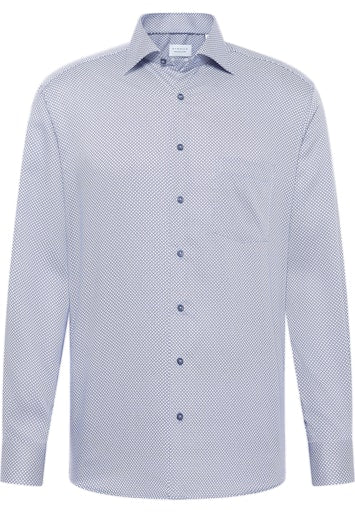 Hemden lange mouw blauw ETERNA