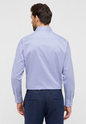 Hemden lange mouw blauw ETERNA